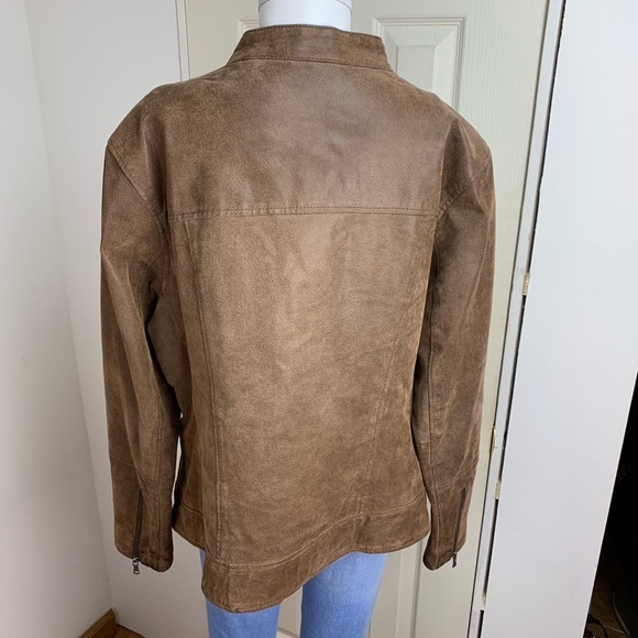 Levi’s Women’s Brown Suede Moto Jacket - Picture 3 of 7